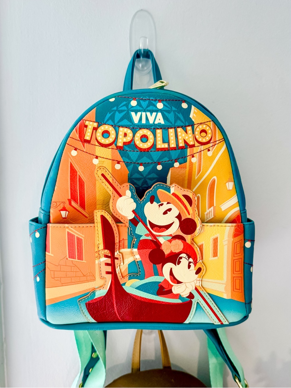 Disney EPCOT Italy Viva Topolino Loungefly Mini Backpack